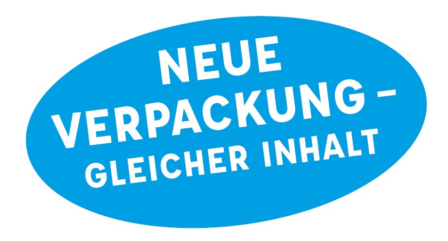 Neue Verpackung gleicher Inhalt